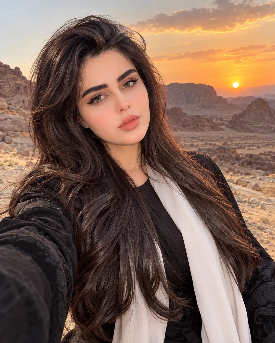 هند في أجواء البر وقت الغروب